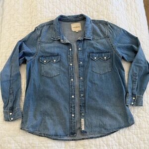 Lucky Brand Sky Blue Denim Shirt
